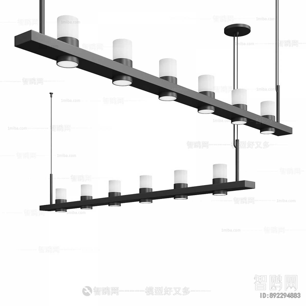 Modern Long Chandelier