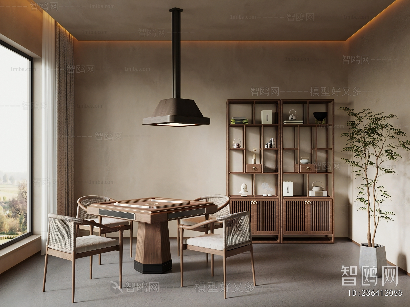 New Chinese Style Chess And Card Room