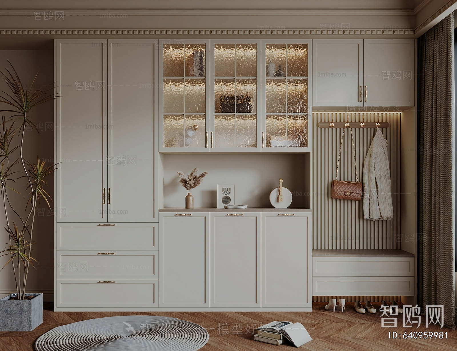 French Style Shoe Cabinet