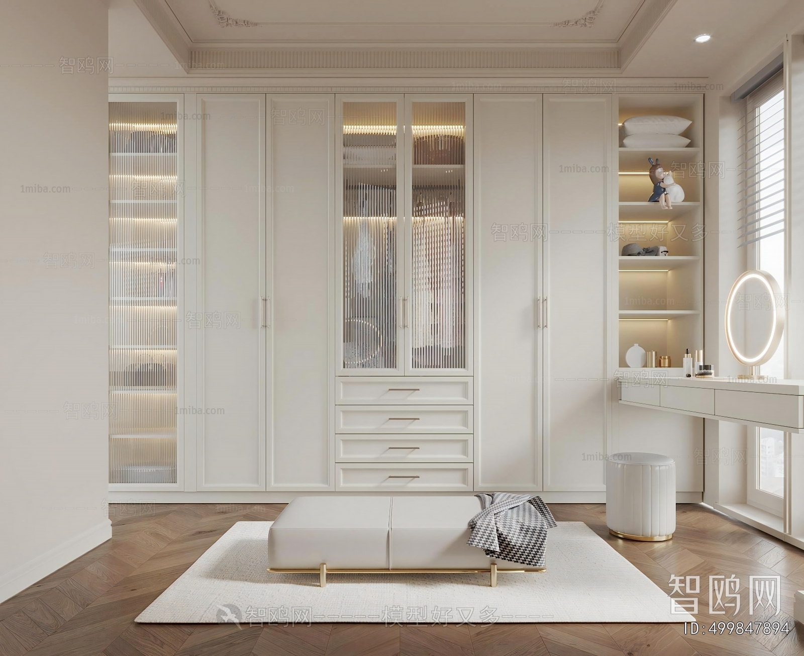 French Style Clothes Storage Area