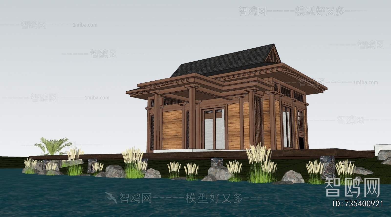 New Chinese Style Building Appearance