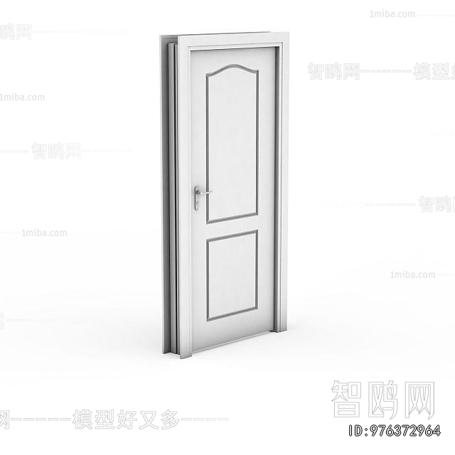 Simple European Style Single Door