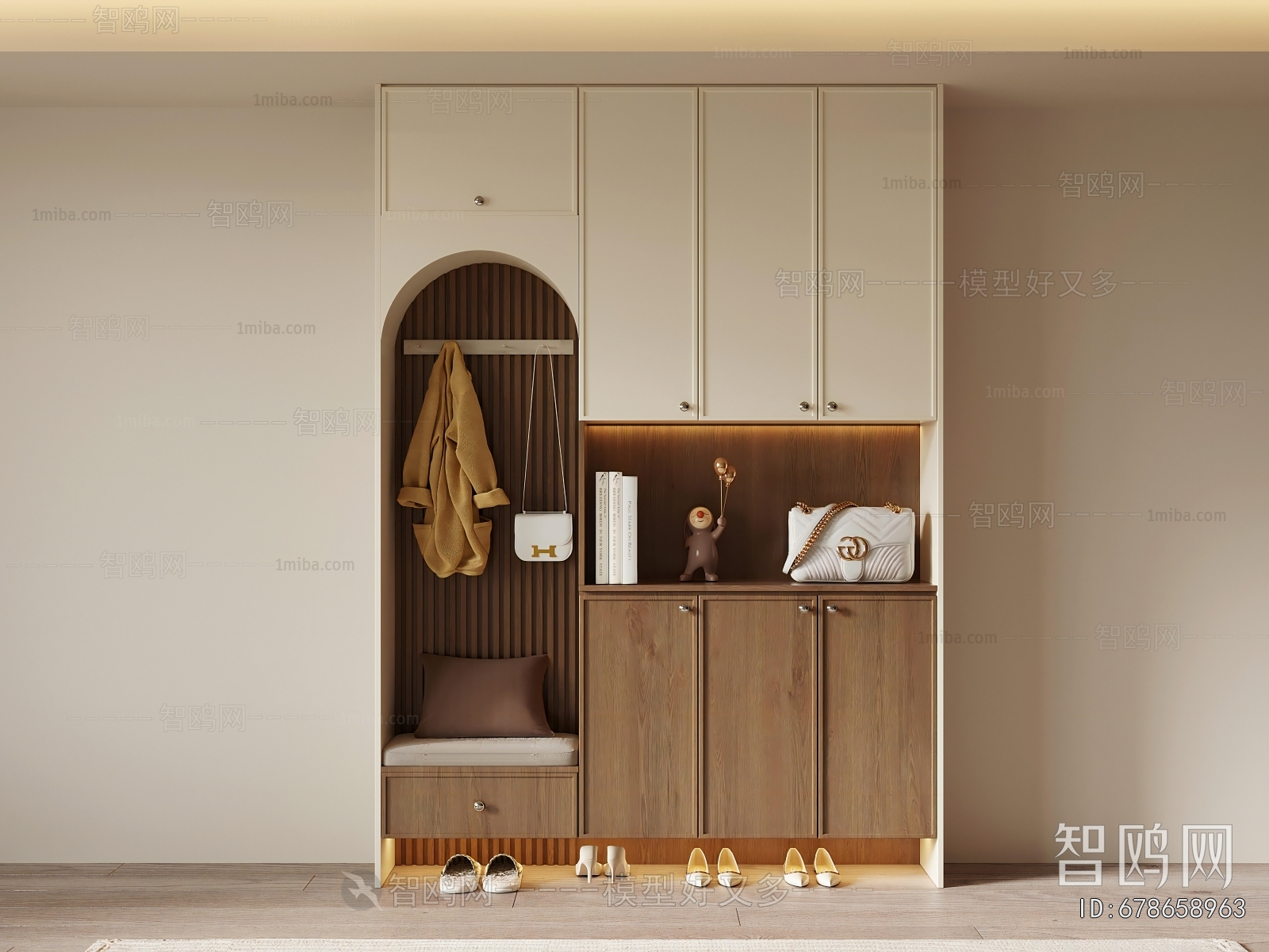 French Style Shoe Cabinet