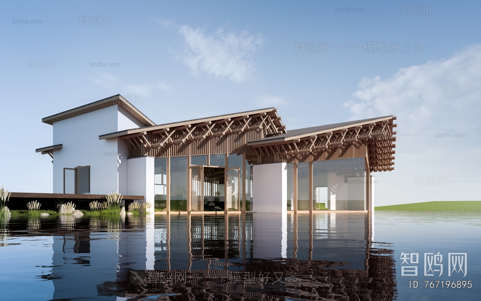 New Chinese Style Architecture Of Artistic Style