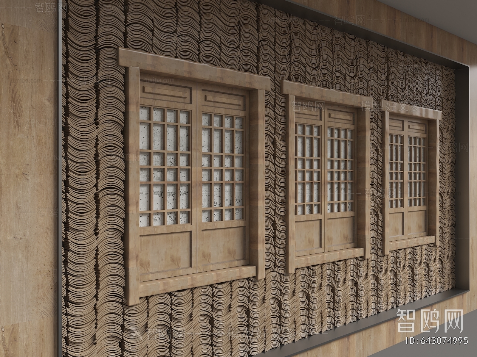 New Chinese Style TV Wall