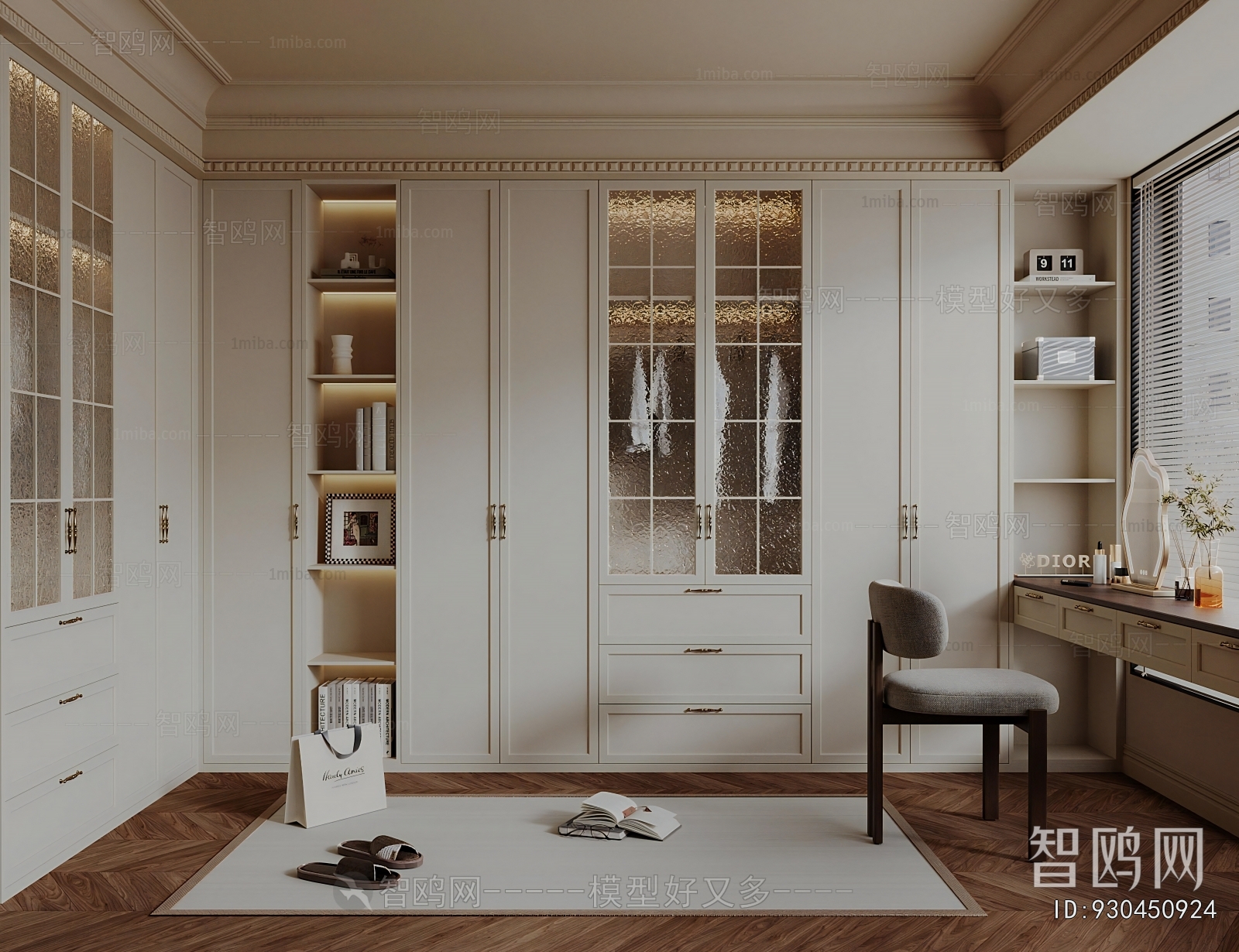 French Style Clothes Storage Area