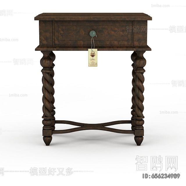 New Classical Style Bedside Cupboard