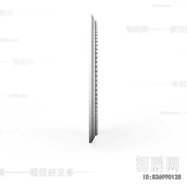 European Style Plaster Carved Top Plate