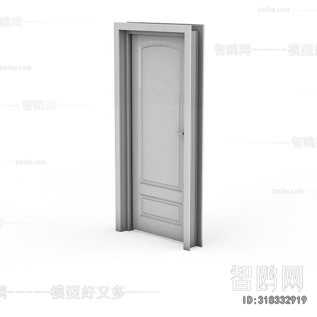 Simple European Style Single Door