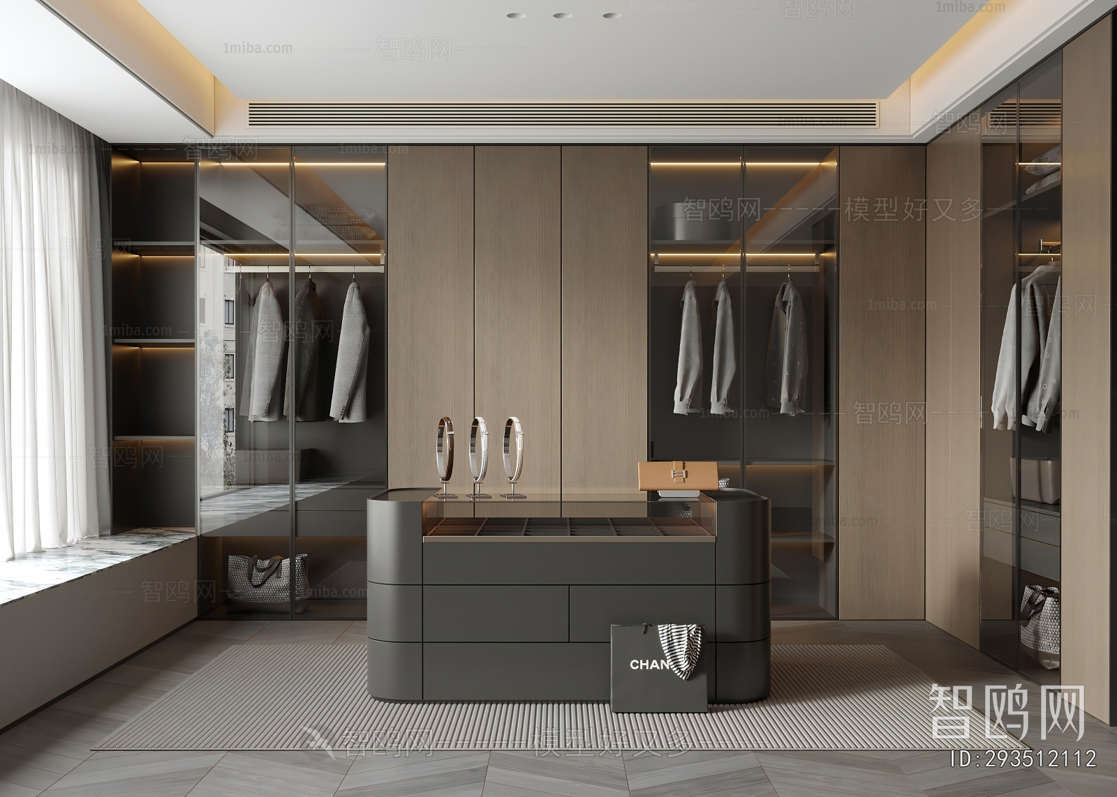 Modern Clothes Storage Area