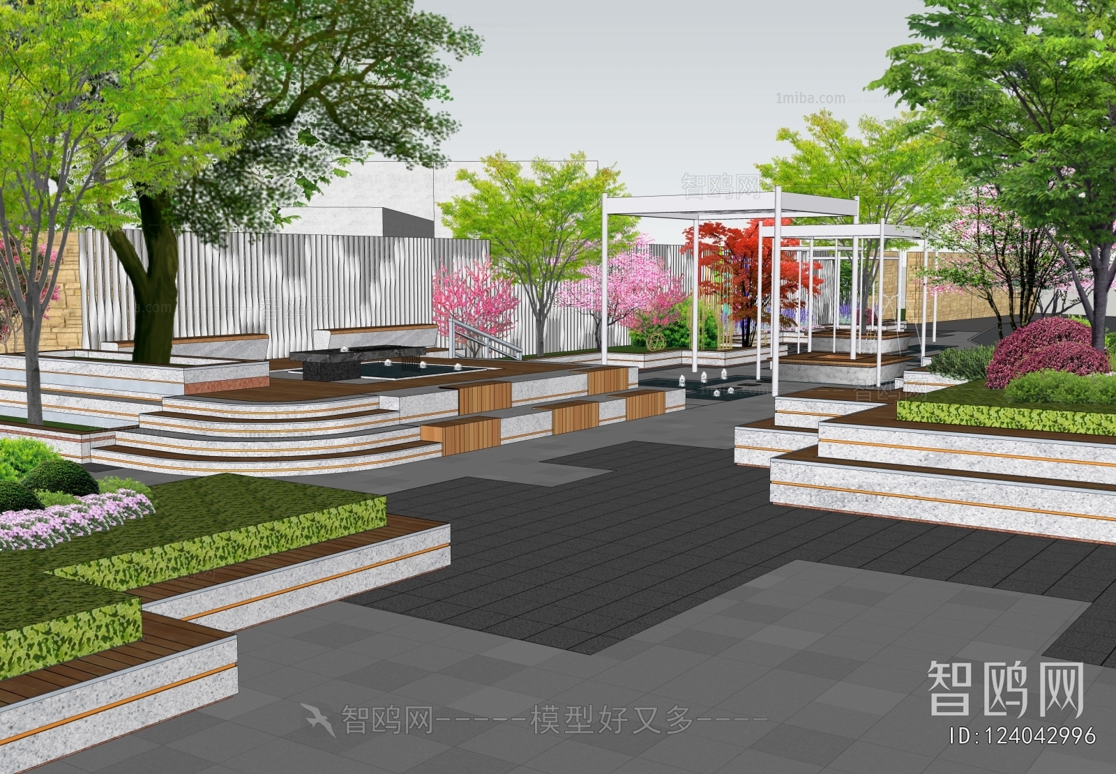 Modern Park Landscape