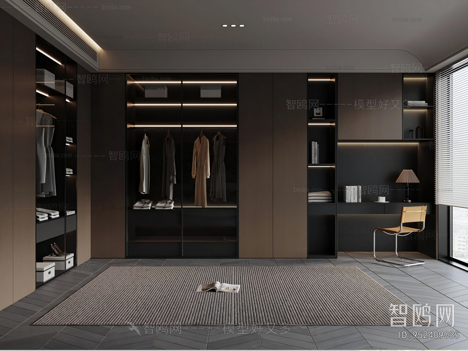 Modern Clothes Storage Area