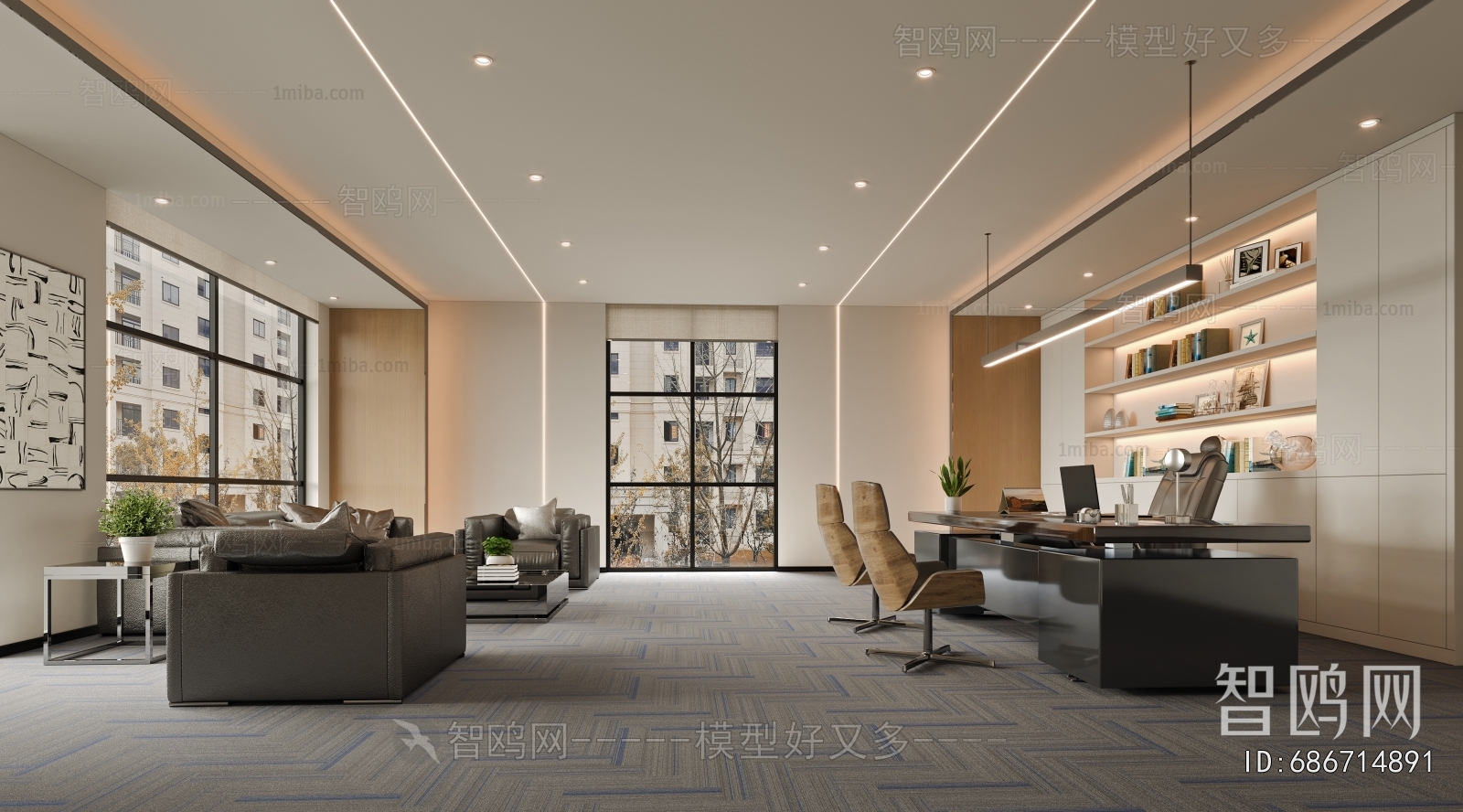 Modern Manager's Office