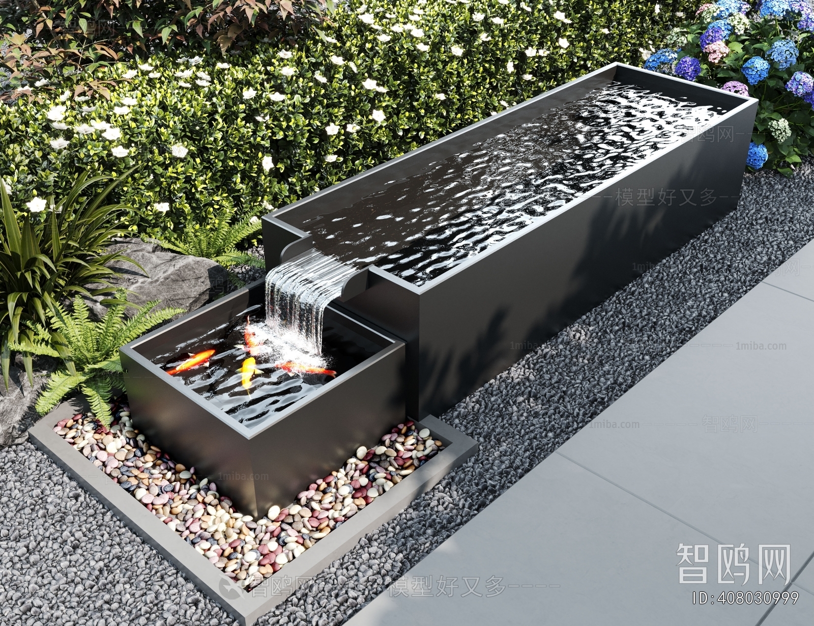 Modern Rockery Waterscape