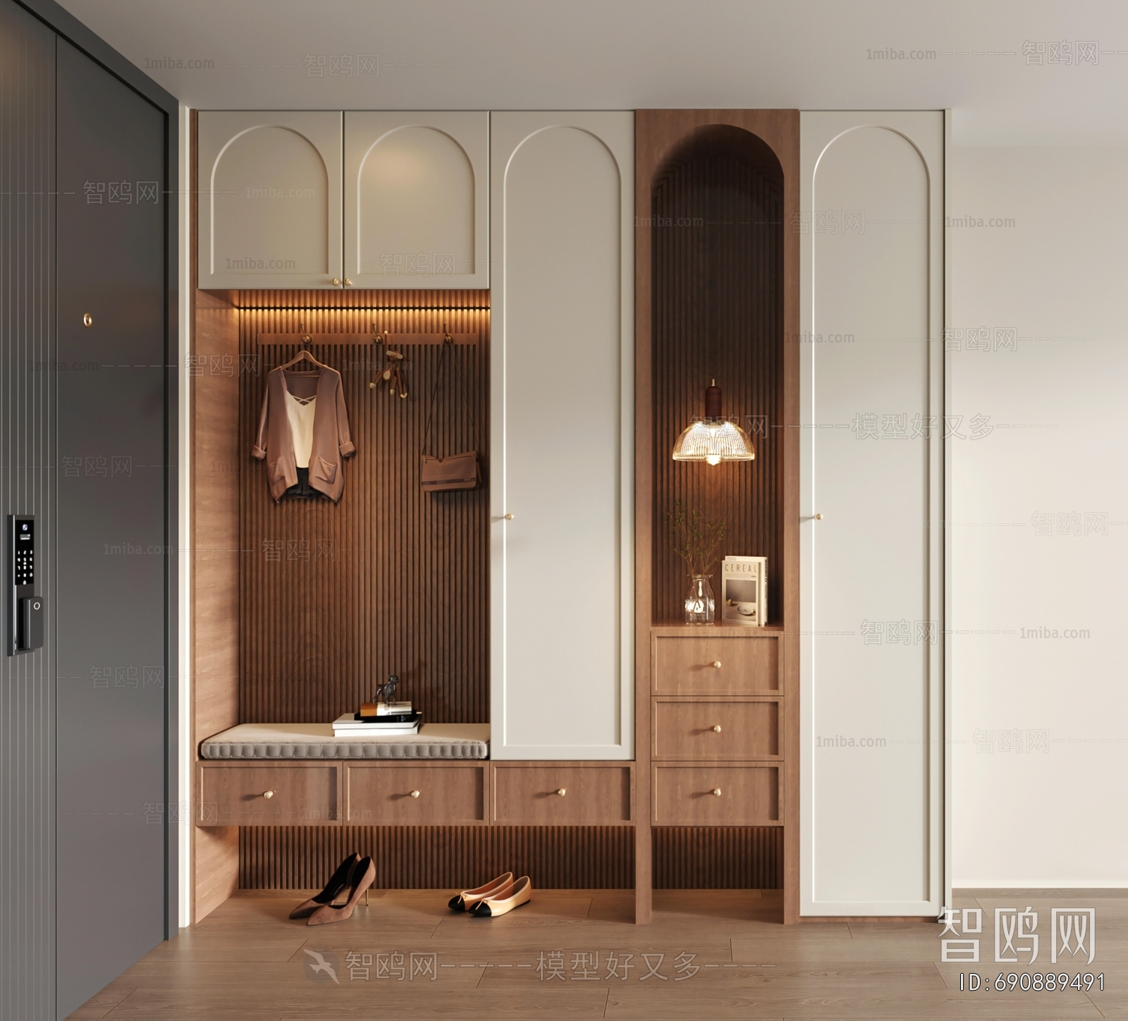 French Style Shoe Cabinet