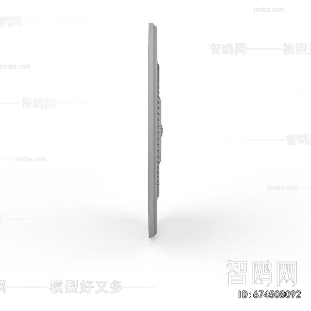 European Style Plaster Carved Top Plate