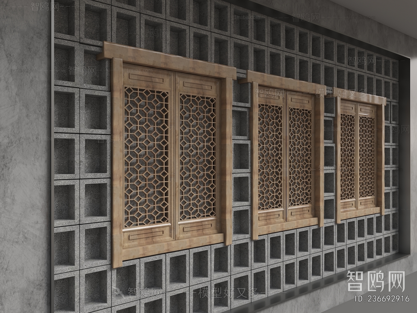 New Chinese Style TV Wall