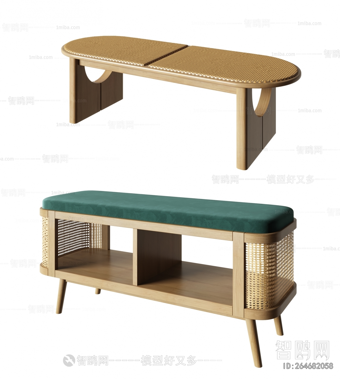 Wabi-sabi Style Bench