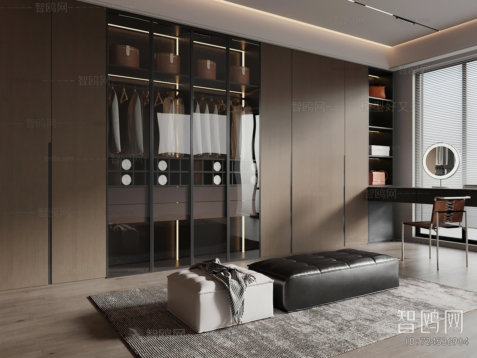 Modern Clothes Storage Area