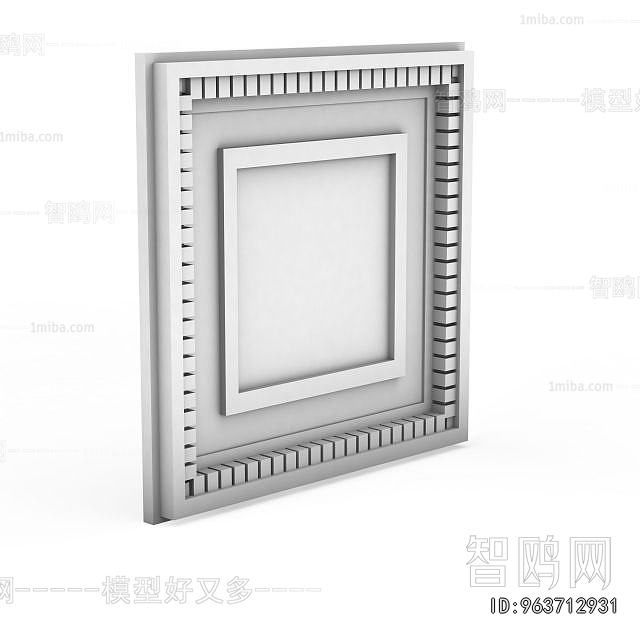 European Style Plaster Carved Top Plate