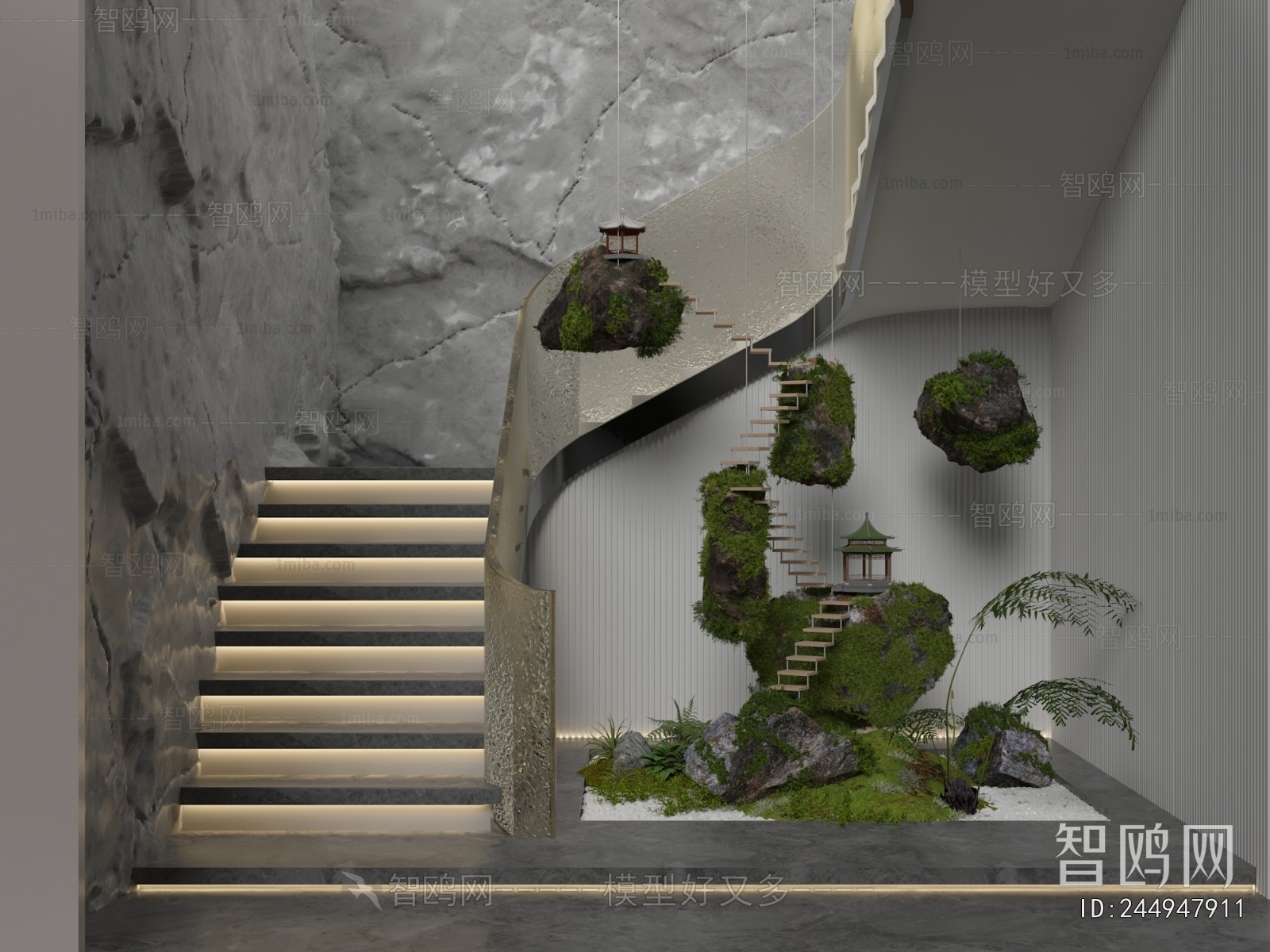 New Chinese Style Plant Landscaping