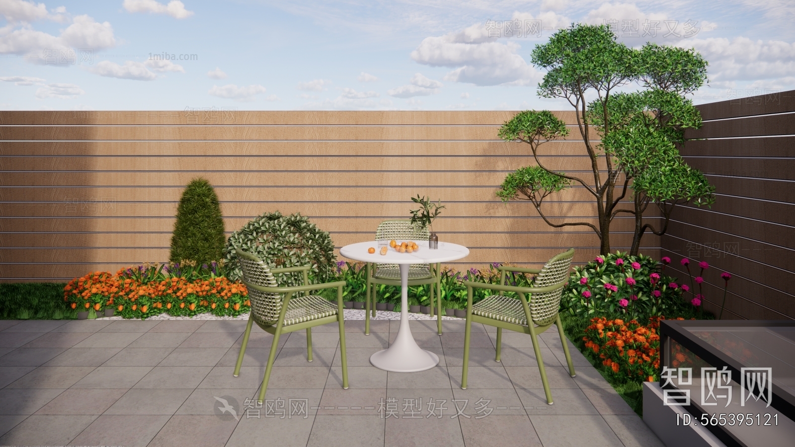 Modern Courtyard/landscape