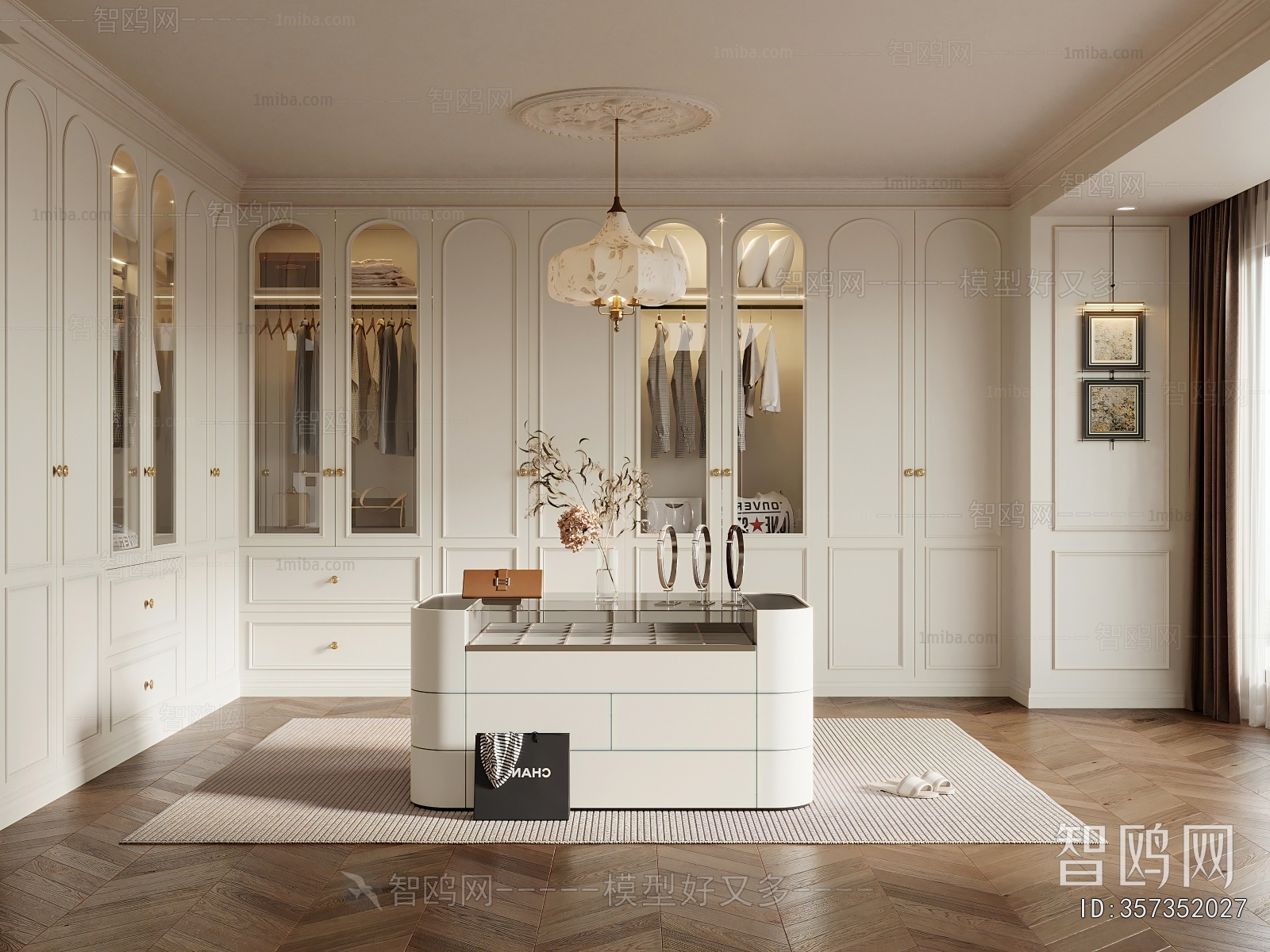 French Style Clothes Storage Area