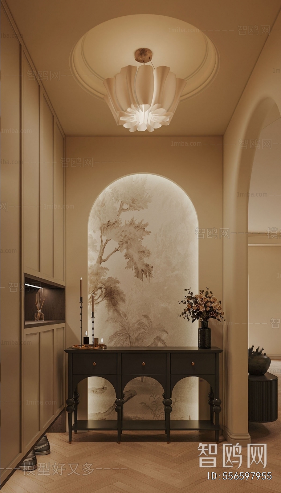 French Style Hallway