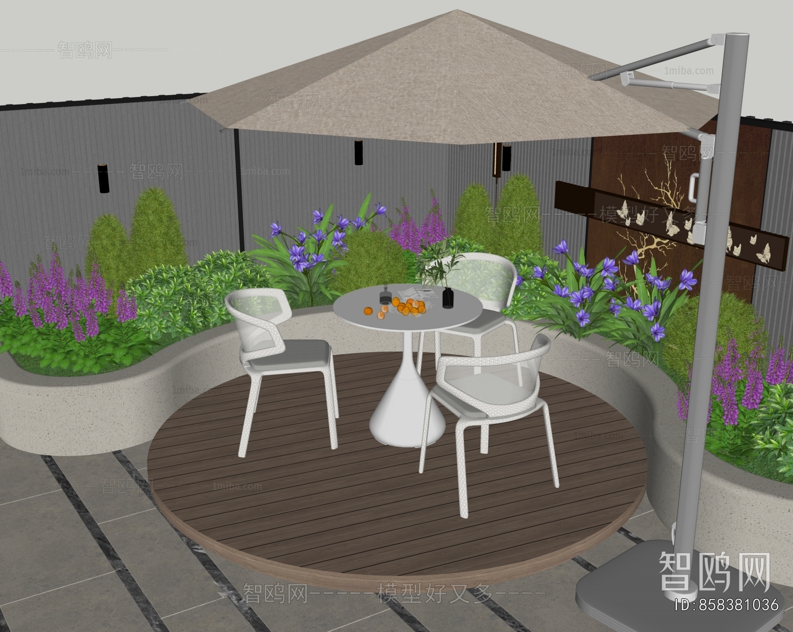 Modern Courtyard/landscape