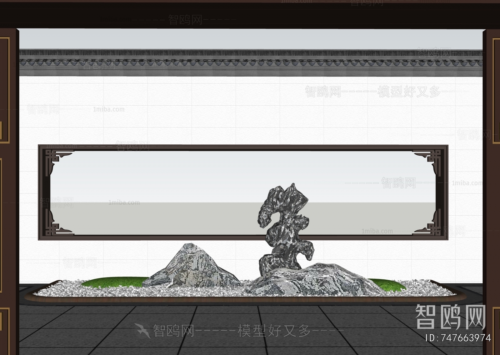 New Chinese Style Rockery Waterscape