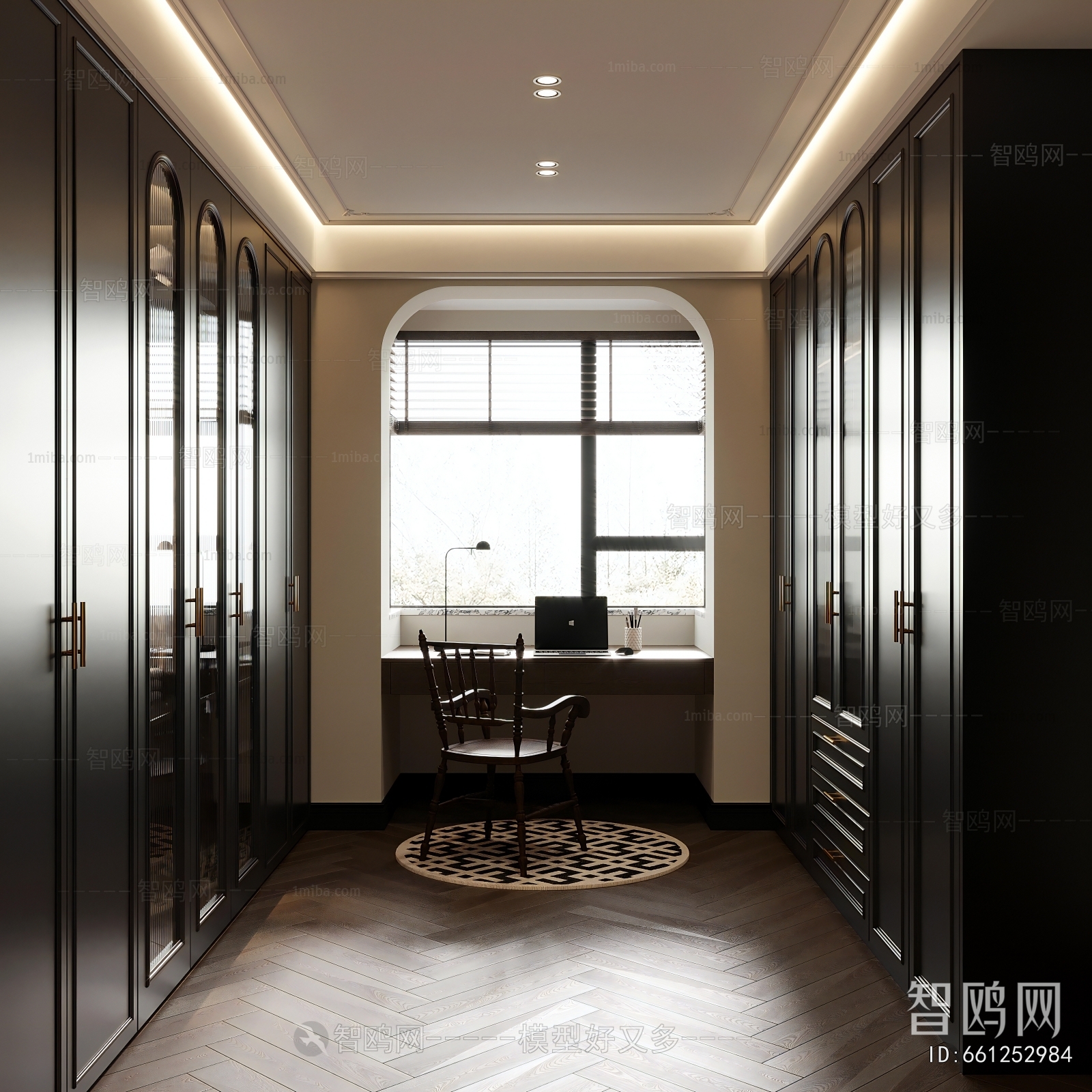 French Style Clothes Storage Area