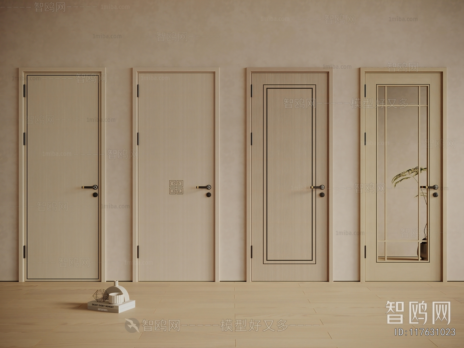 New Chinese Style Single Door