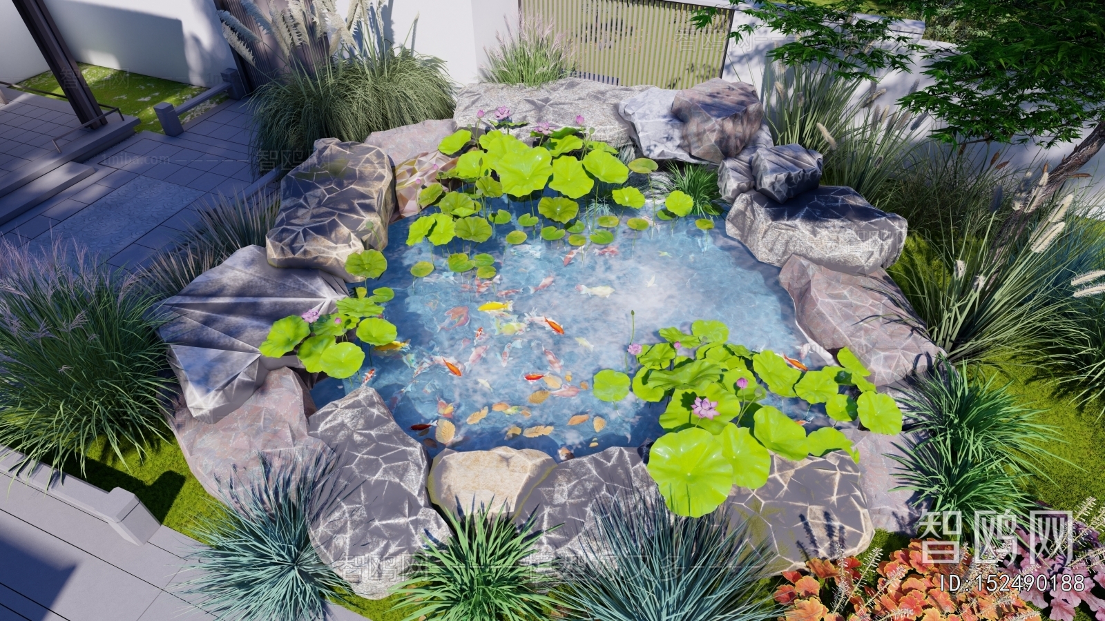 Modern Rockery Waterscape