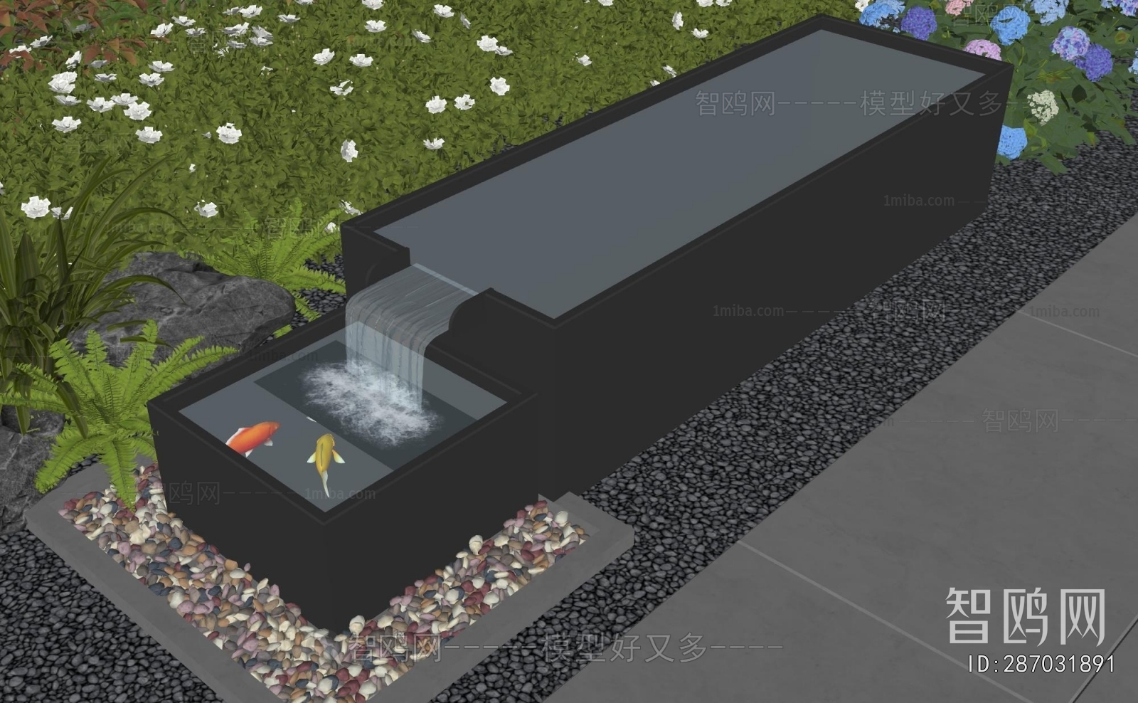 Modern Rockery Waterscape