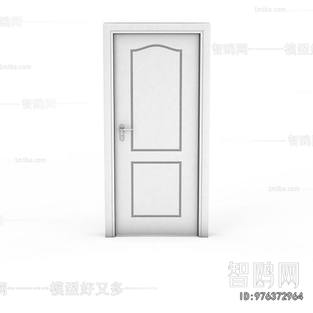 Simple European Style Single Door