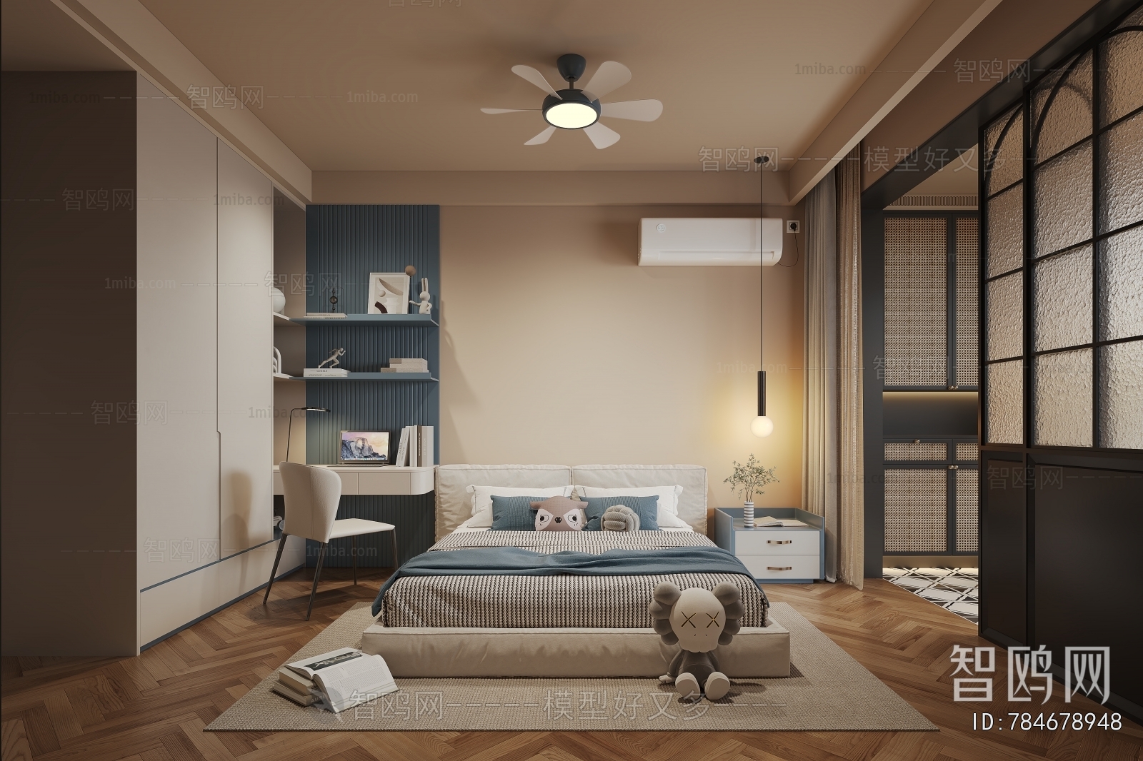 Modern Boy's Room And Son's Room