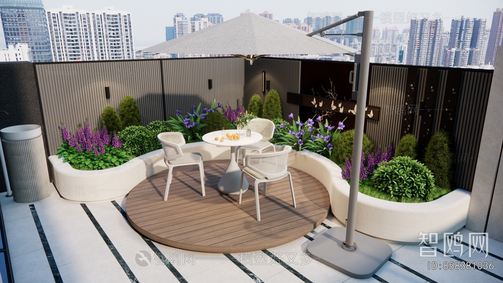 Modern Courtyard/landscape