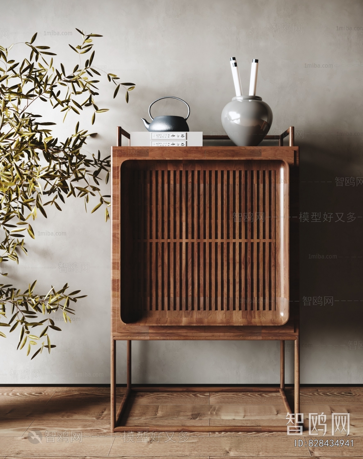 New Chinese Style Side Cabinet