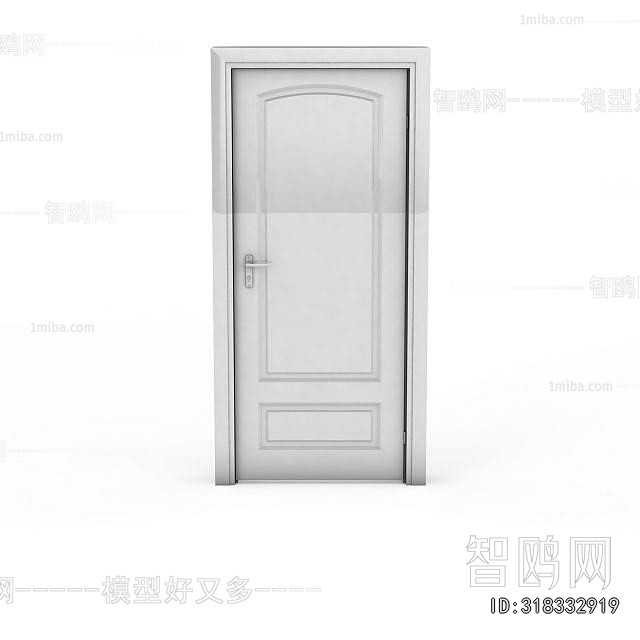 Simple European Style Single Door