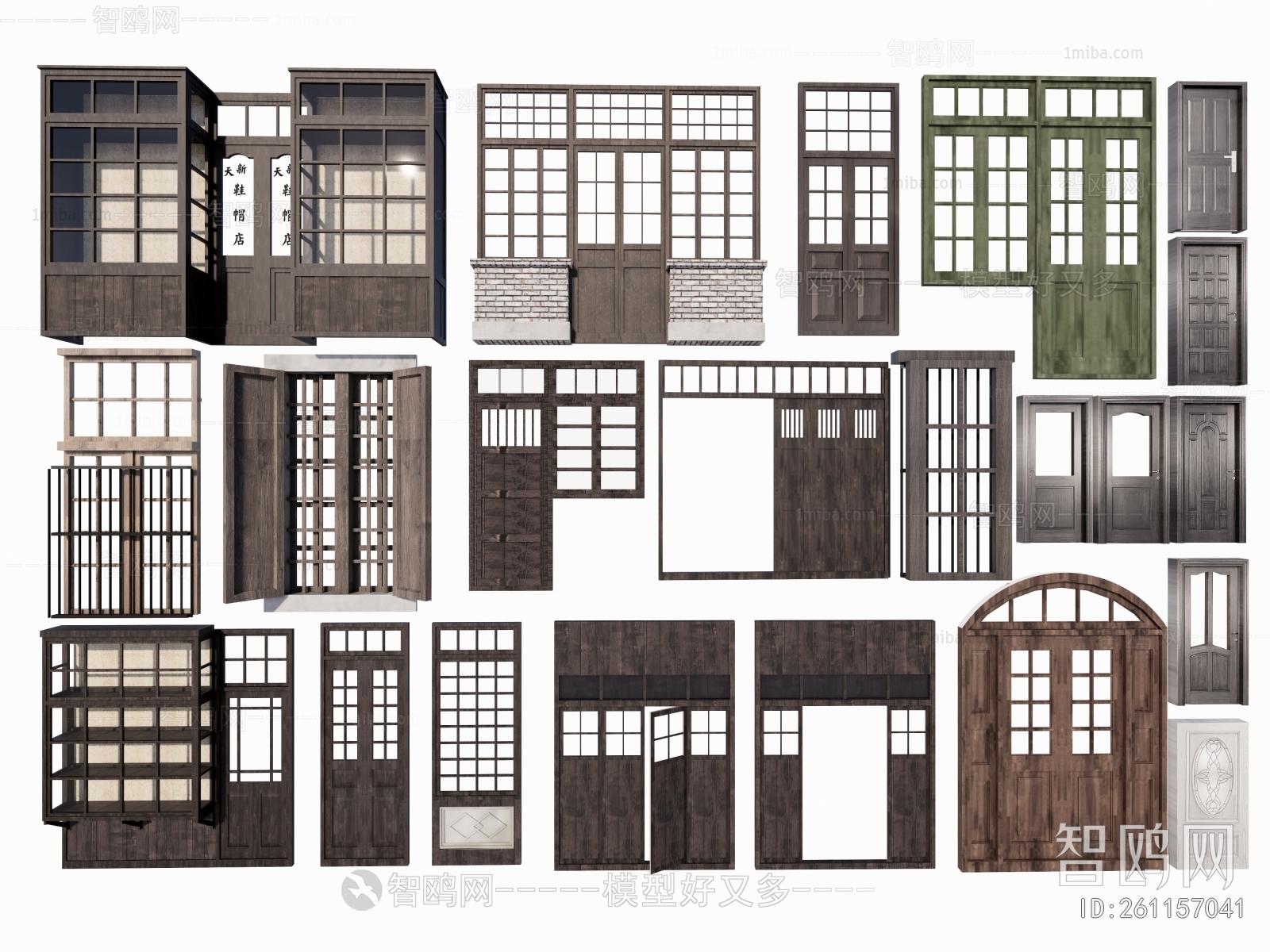 New Chinese Style Entrance Door