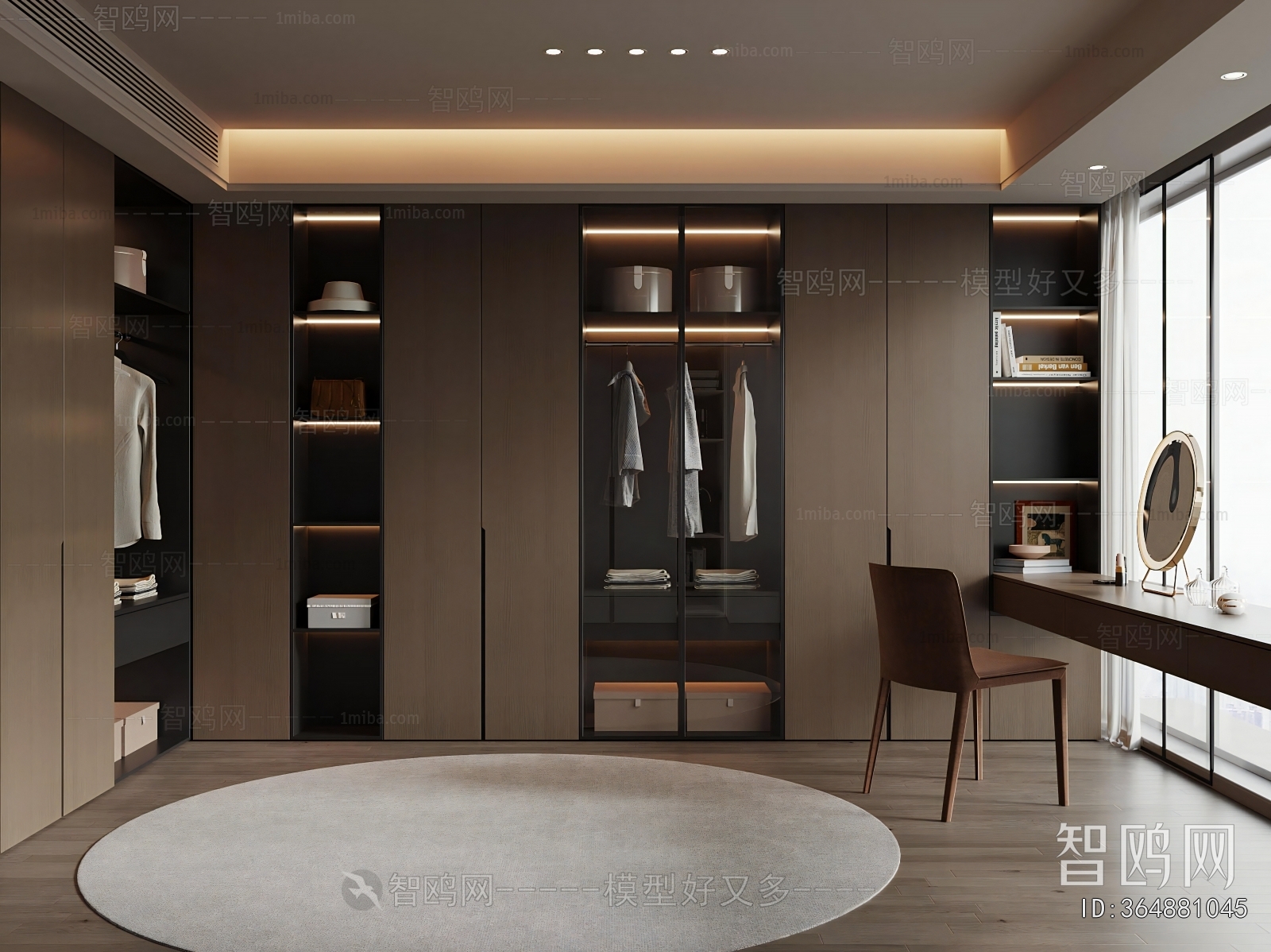 Modern Clothes Storage Area