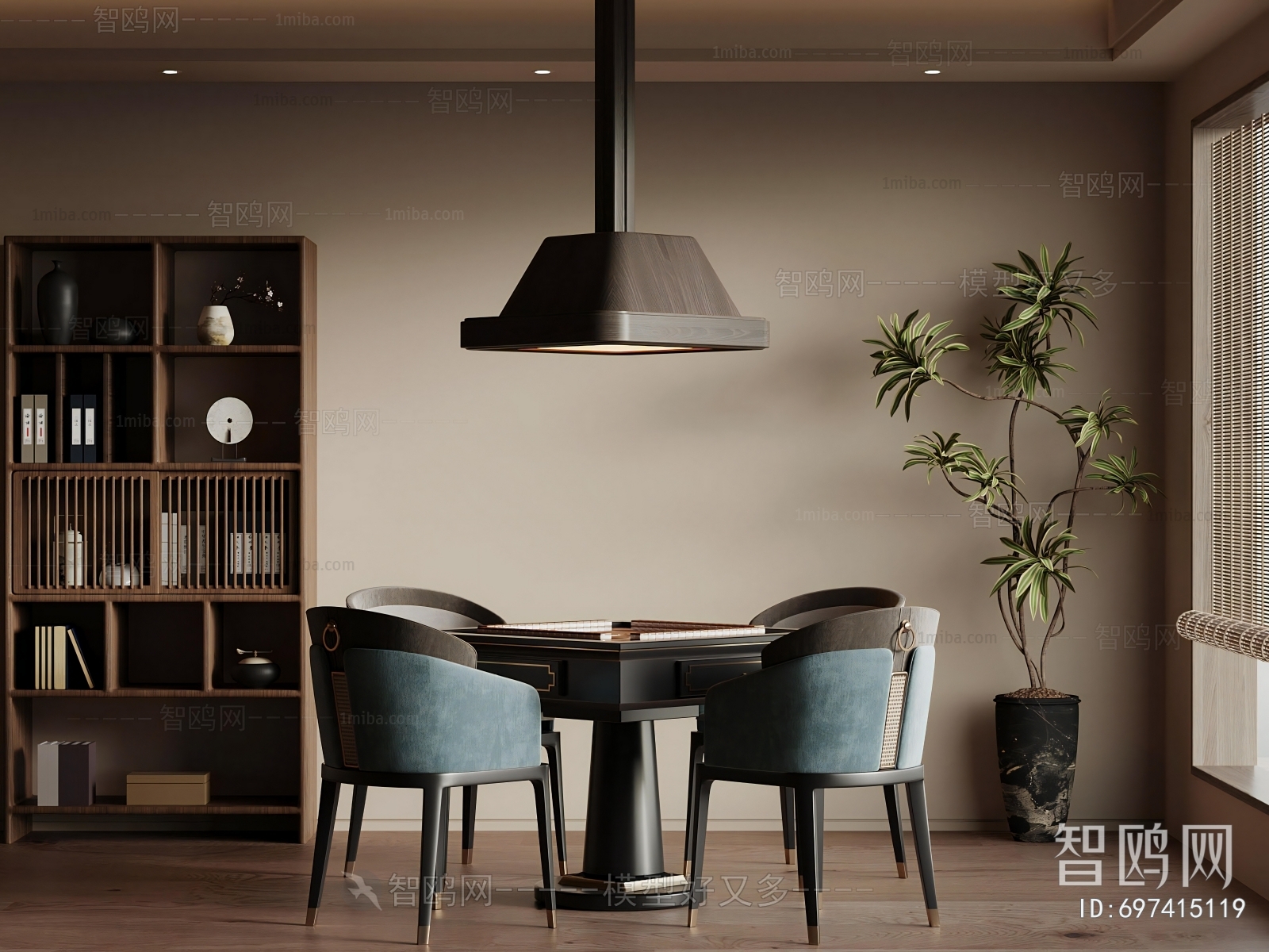 New Chinese Style Chess And Card Room