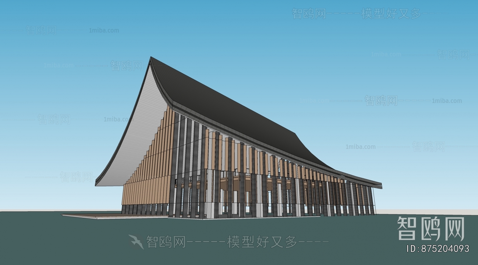 New Chinese Style Architecture Of Artistic Style