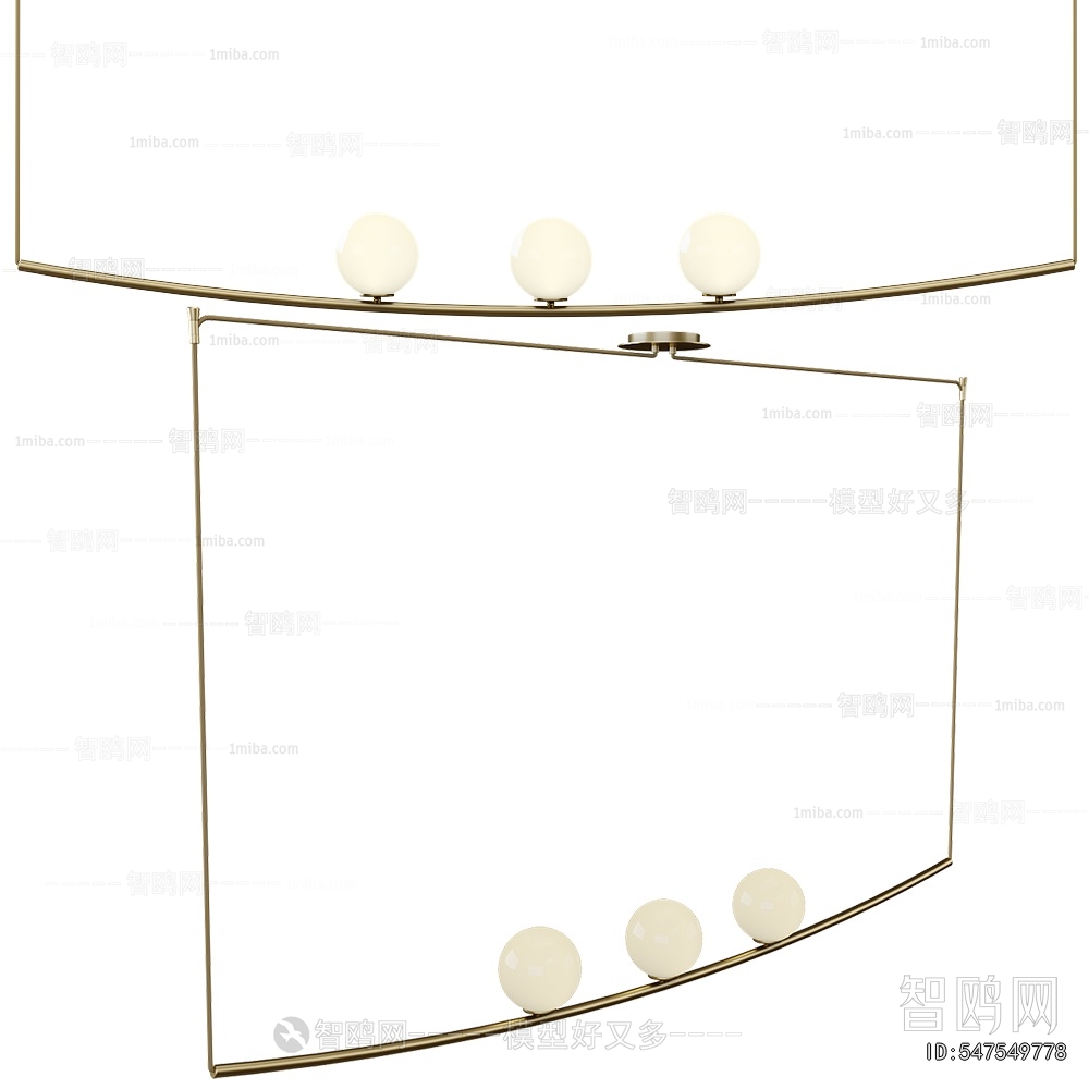 Modern Long Chandelier