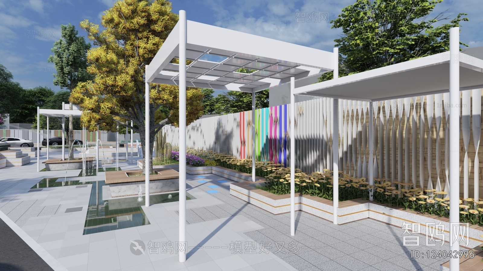 Modern Park Landscape