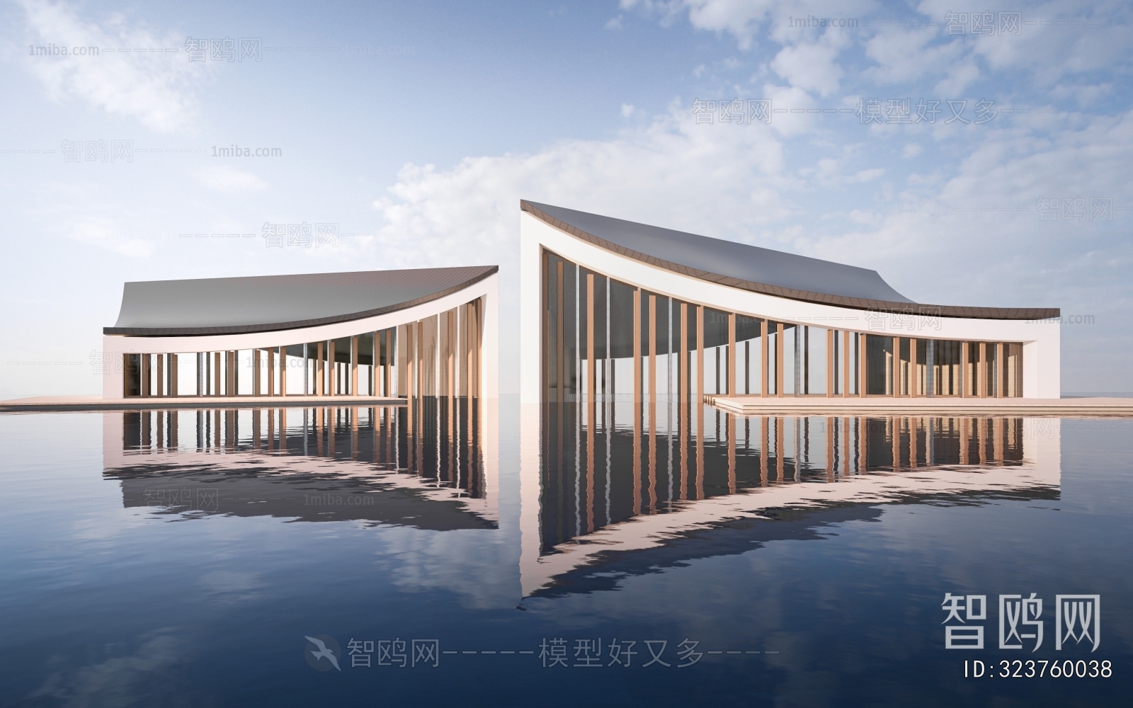 New Chinese Style Architecture Of Artistic Style