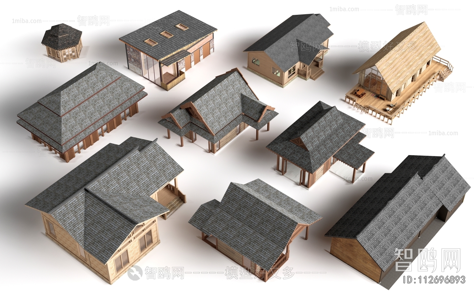 New Chinese Style Appearance Of Commercial Building