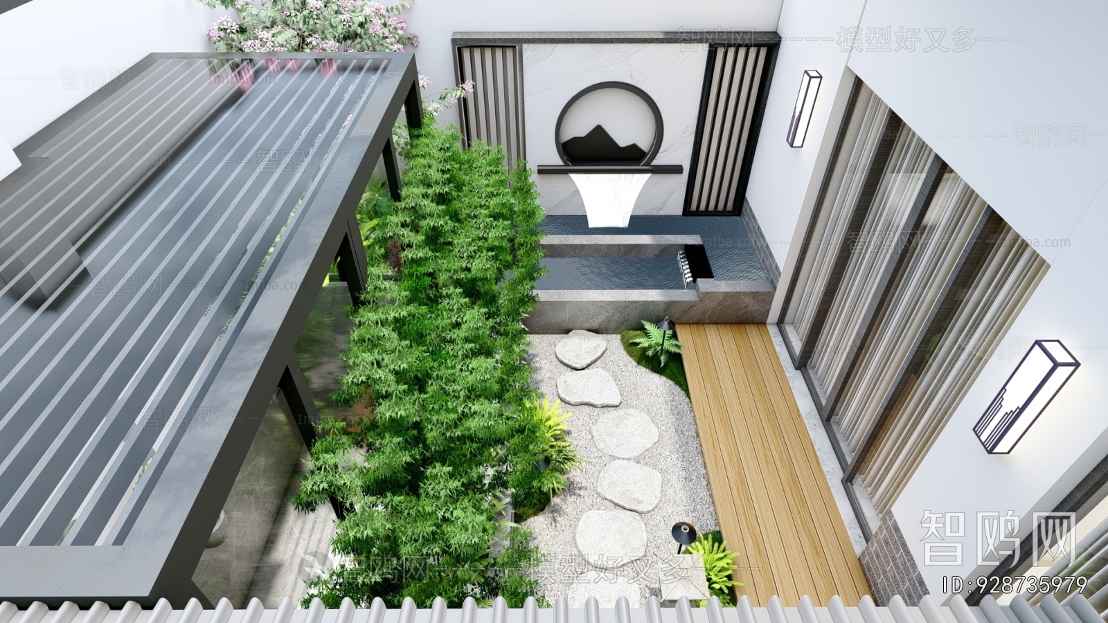 New Chinese Style Courtyard/landscape