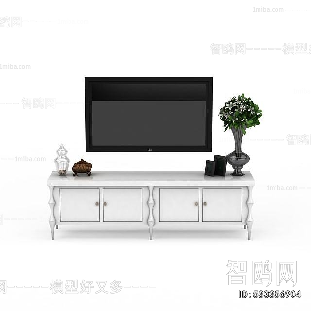 Simple European Style TV Cabinet