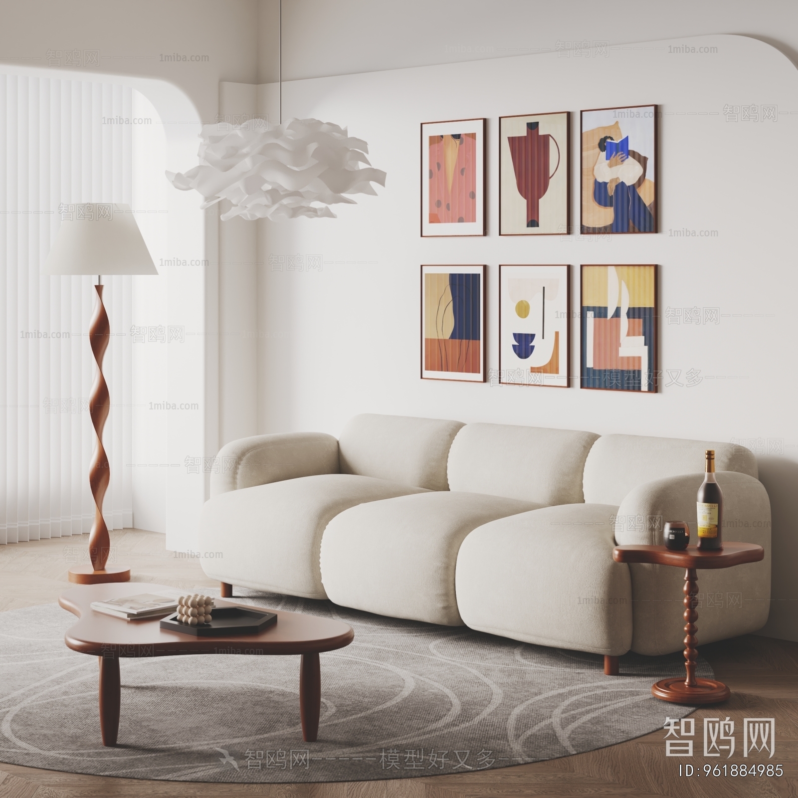 Modern Three-seat Sofa